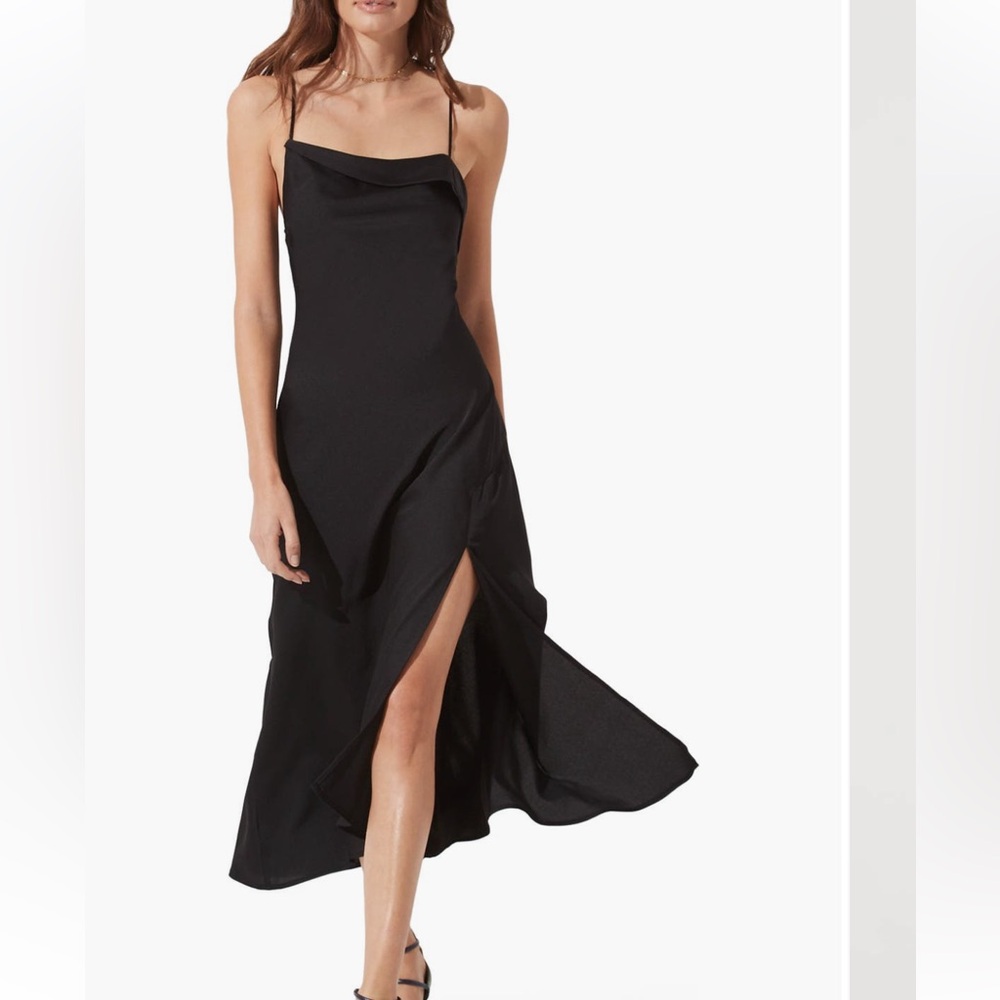 ASTR the Label Cowl Slip Midi Dress